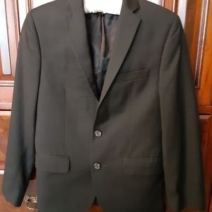 Kids Black Blazer Jacket - Classic Two-Button Dress Coat